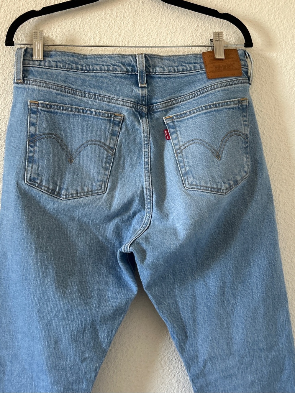 Levi’s Big E Wedgie Straight Ankle Jeans Women’s 31 light Wash Blue - Picture 7 of 8